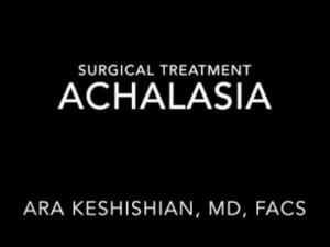 Surgical Treatment of Achalasia