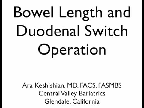 Bowel Length and Duodenal Switch Operation