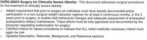 Weight loss Surgery Coverage Changes