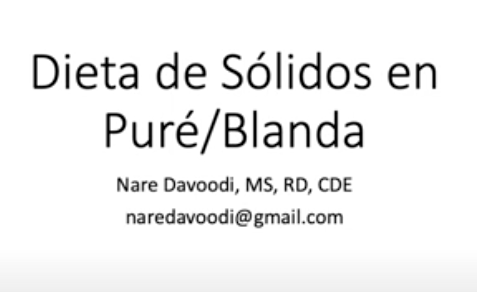 Soft diet, Spanish