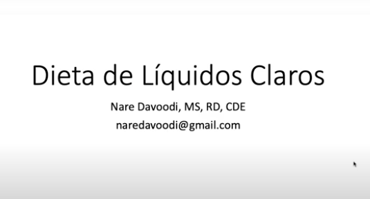 Clear Liquid Diet - Spanish